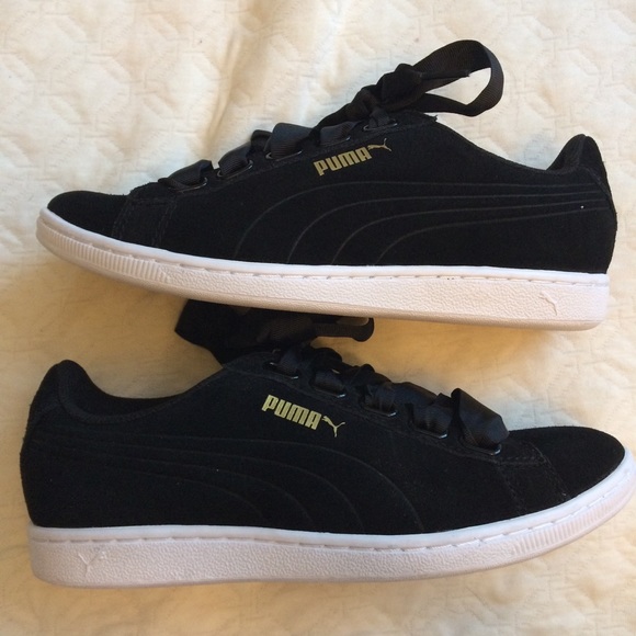 puma trainers with ribbon laces